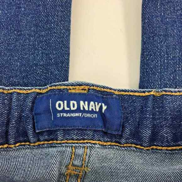 Old‎ Navy Boys Jeans Size 12 Adjustable Waist Medium Wash Straight Leg - Picture 3 of 8